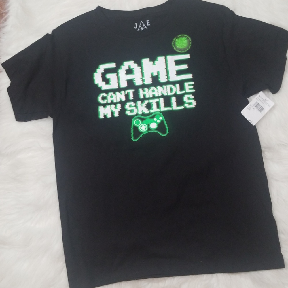 JEM Collective Black Gamer T-Shirt.  Size XL Juniors
